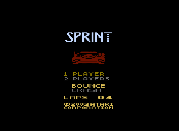 Indy Sprint Master final Title Screen